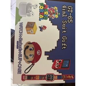 Mario Portal GT-65 4-in-1 Gift Set Watch Wireless Earbuds SUP Game Console Case
